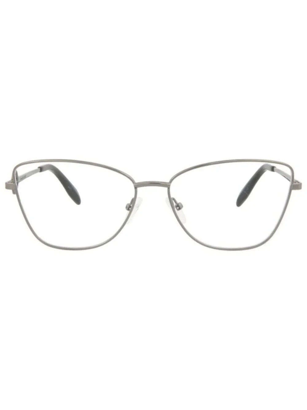 New Alexander McQueen Womens Cat Eye Ruthenium Ruthenium Transparent Fashion Des